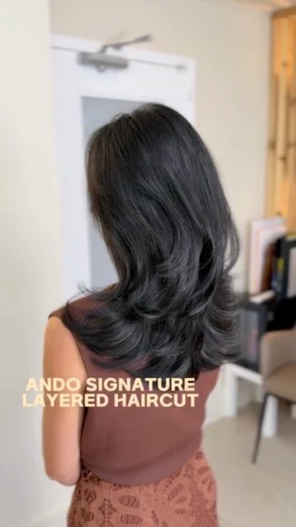 ANDO Salon client work: Signature Layered Cut