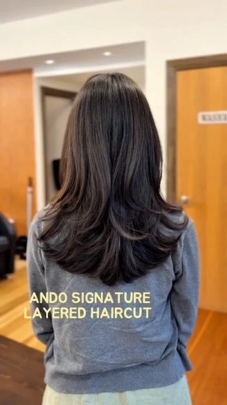 ANDO Salon client work: Signature Layered Hair