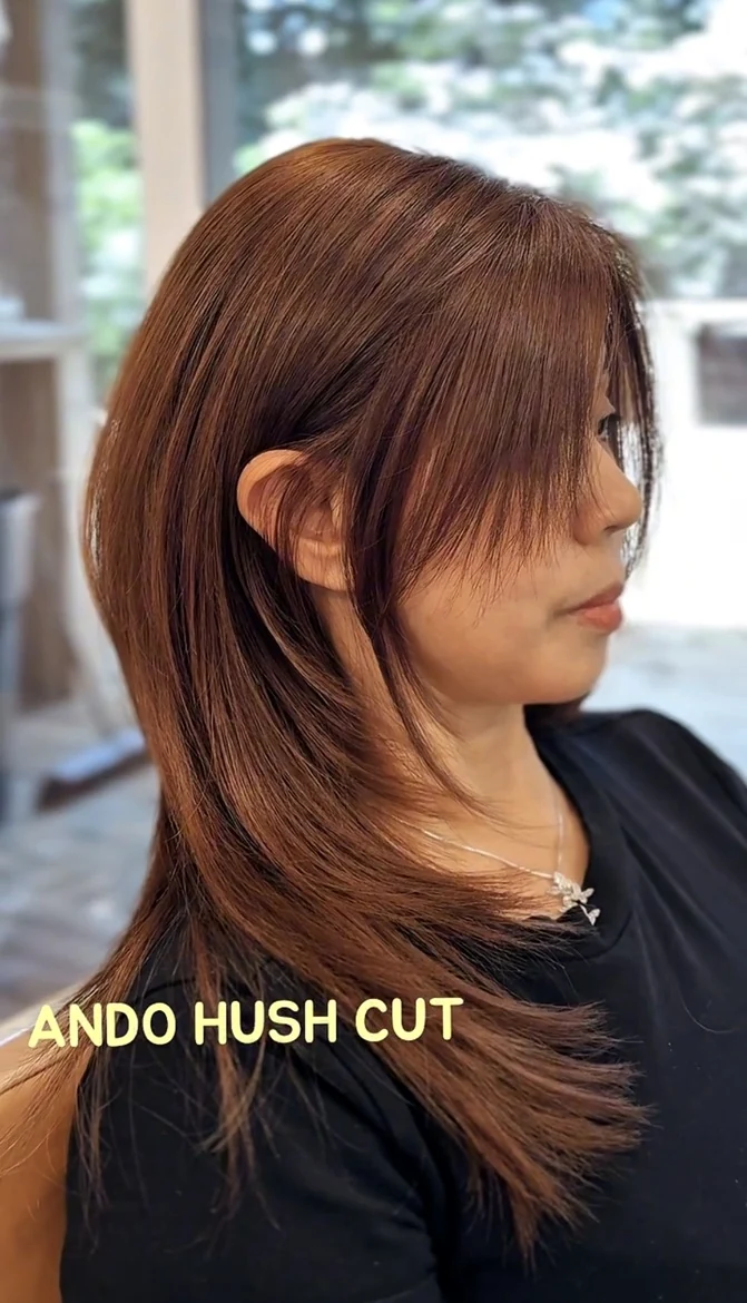 ANDO Salon client work: Copper Hush Cut