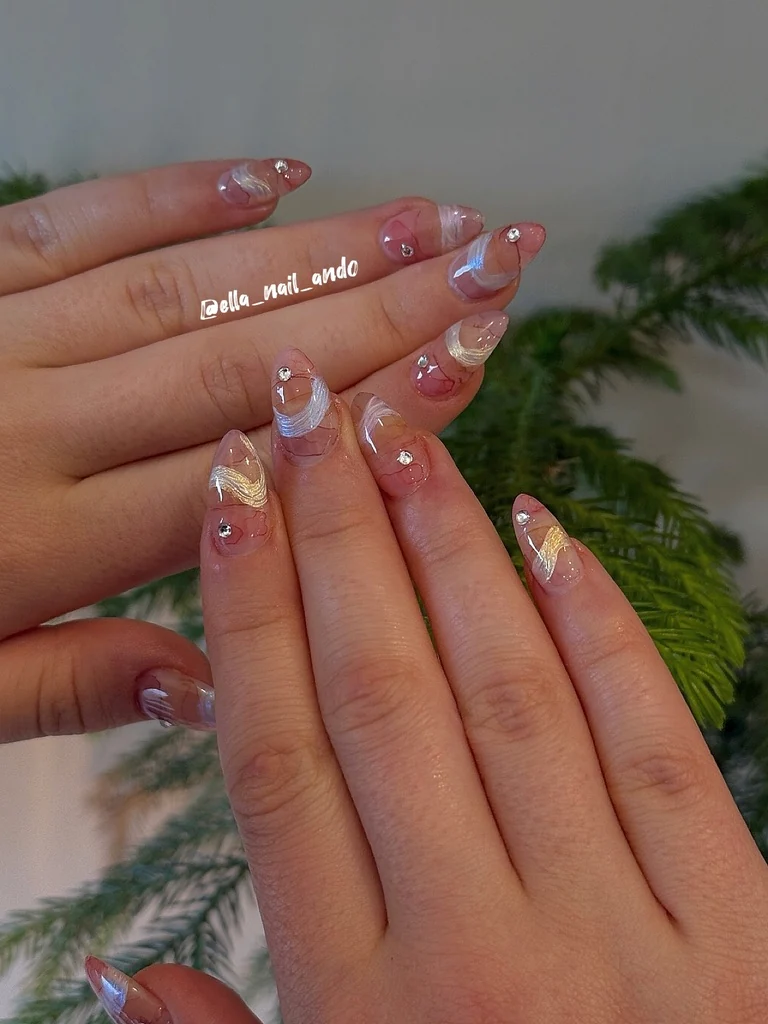 ANDO Salon client work: Crystal Nail Art