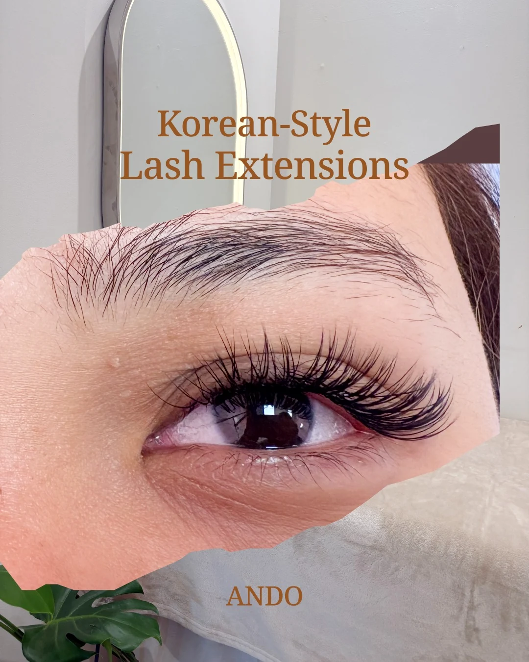 ANDO Salon client work: Korean Lash Extensions