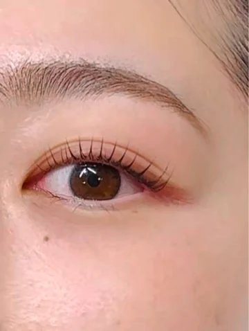 ANDO Salon client work: Natural Lash Lift