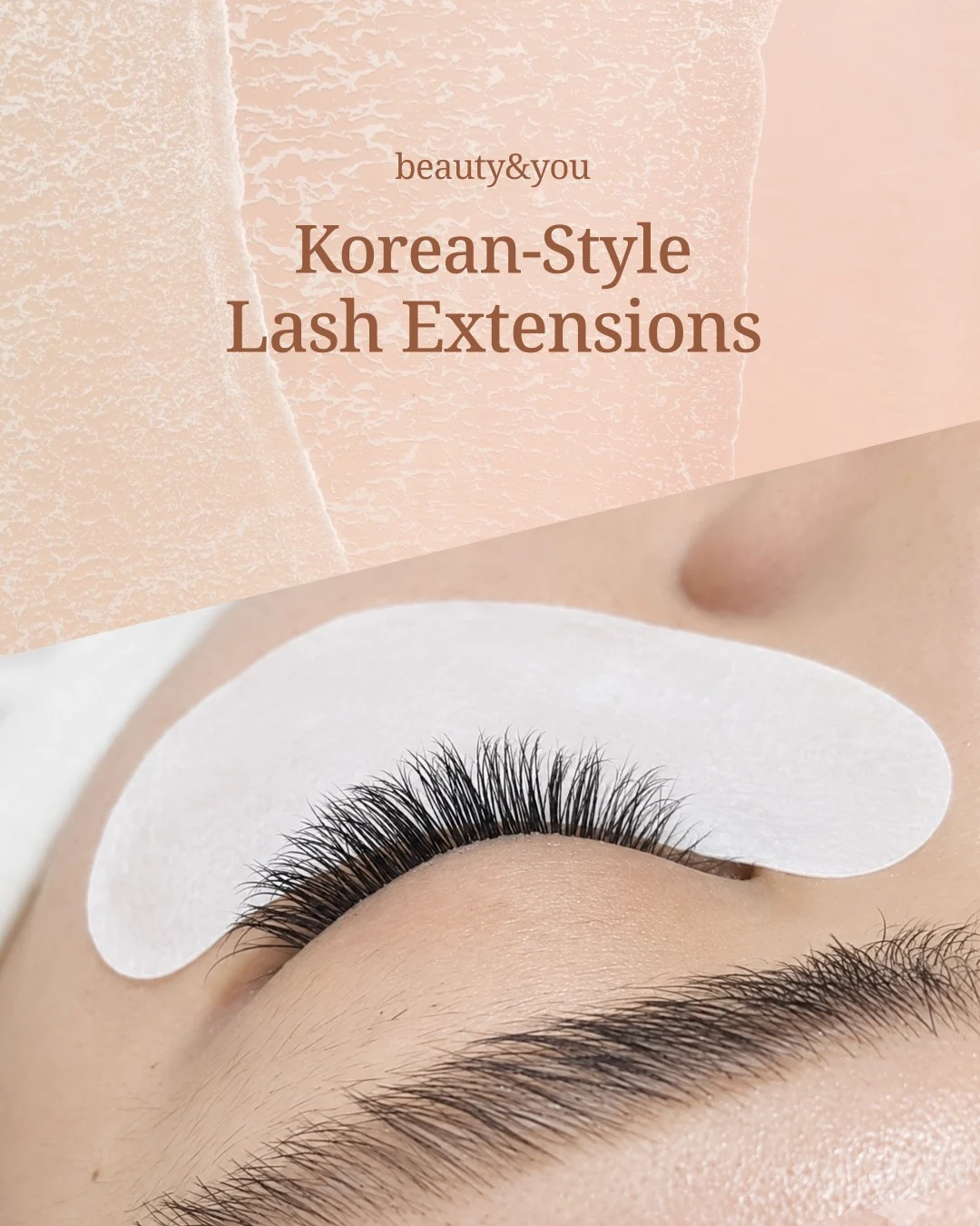 ANDO Salon client work: Lash Extension Detail